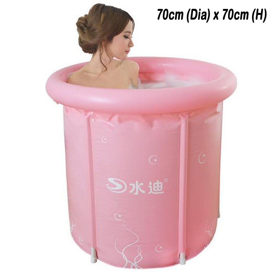 Shuidi 성인 휴대용 풍선 욕조 공기 펌프 욕조 욕조 플라스틱 분지 접을 수있는 접이식 스파 70x70 목욕 버킷 접이식/Shuidi Adult folding SPA 70x70 bath bucket folding Portable inflatable bath
